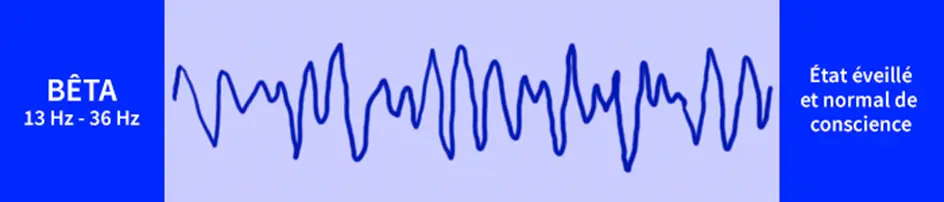 Graphique des ondes bêta